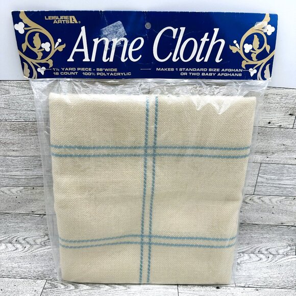 Brand‎ New Leisure Arts 58" Wide ANNE Cloth for 1 Standard / 2 Baby Afghans - Picture 1 of 4